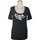 Vêtements Femme T-shirts & Polos Escada top manches courtes  36 - T1 - S Noir Noir