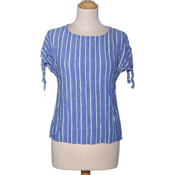 Vêtements Femme Housses de couettes Promod top manches courtes  36 - T1 - S Bleu Bleu