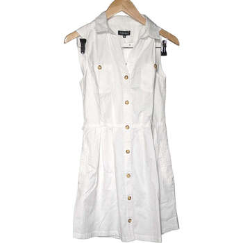 robe courte caroll  robe courte  36 - t1 - s blanc 