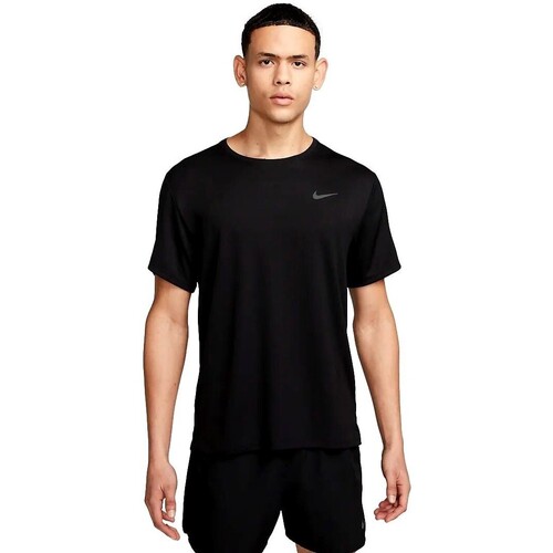 Vêtements Homme T-shirts manches courtes Nike CAMISETA HOMBRE  MILER DV9315 Noir