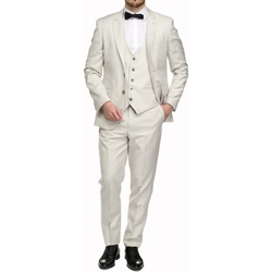 Vêtements Homme Costumes  Leader Mode Costume 3 pièces Blanc