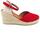 Chaussures Femme Sandales et Nu-pieds Mediterranea  Rouge