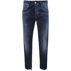 Missyempire exclusive straight leg jean with rips in blue