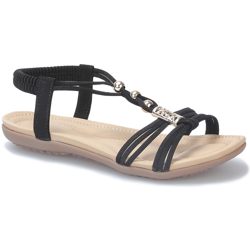 La Modeuse 66373_P154193 Noir - Chaussures Sandale Femme 17,99 €