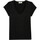 Vêtements Femme T-shirts manches courtes Achel Par Lemahieu T-shirt col V femme lin Noir Noir