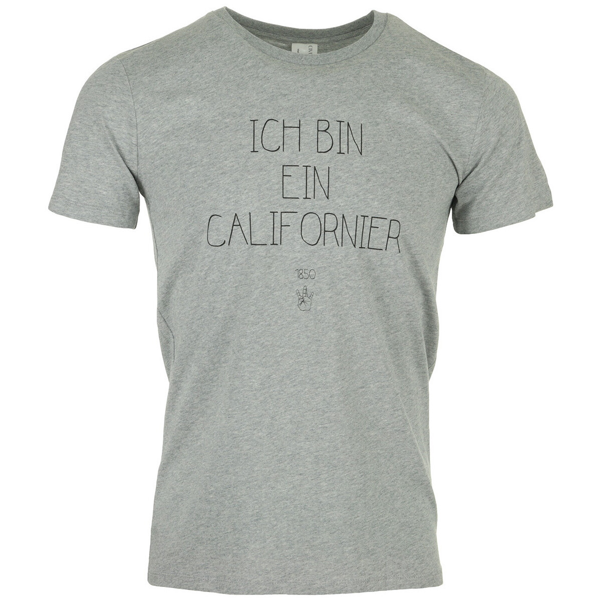 Vêtements Homme T-shirts manches courtes Civissum Ich Bin Ein Californier Tee Gris