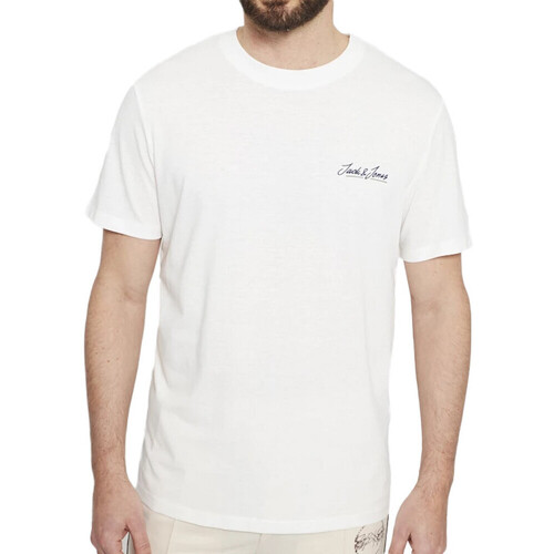Vêtements Homme T-shirts manches courtes Jack & Jones 12207349 Blanc