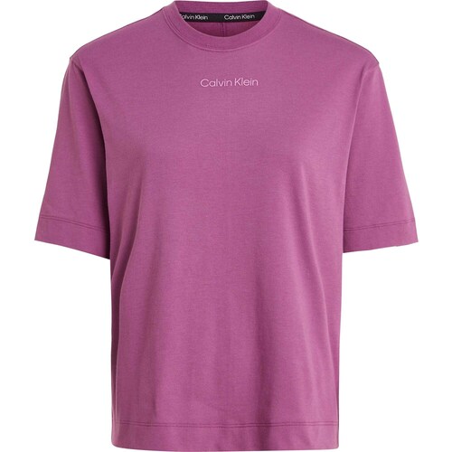 Vêtements Femme T-shirts & Polos Calvin Klein Jeans Pw - Ss T-Shirt(Rel Violet
