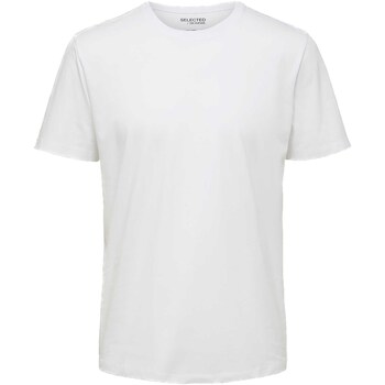 Vêtements Homme T-shirts & Polos Selected T-Shirt  Slhaspen Noos Blanc