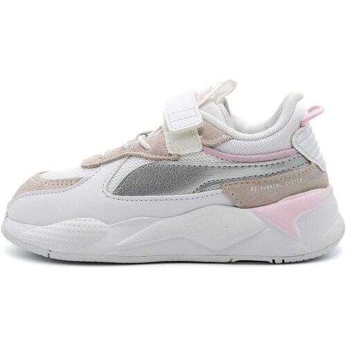 Chaussures Fille Baskets mode Puma Portable Rs-X Metallic Ac+ Inf Blanc