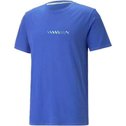 Vêtements Homme T-shirts & Polos Puma T-Shirt  Run Favorite Logo Tee Bleu