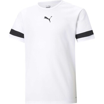 Vêtements Enfant T-shirts & Polos Puma Teamrise Jersey Jr Blanc