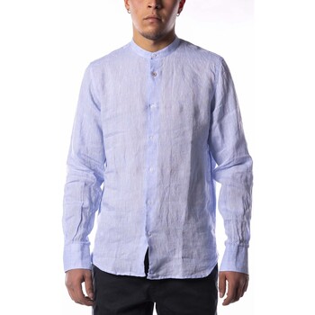Vêtements Homme Chemises manches longues Sl56 Camicia S.L.56 Lino Azzurro Marine