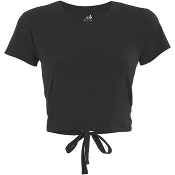 Vêtements Femme Le Coq Sportif Deha T-Shirt  Strappy Crop Noir
