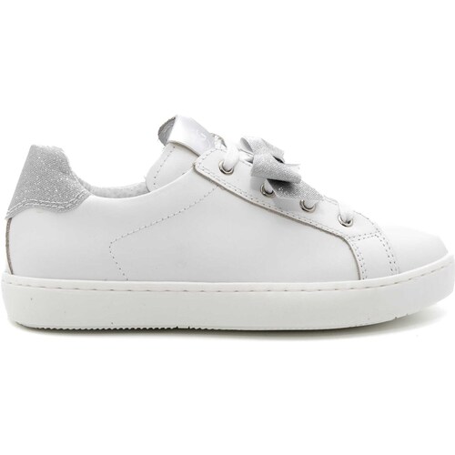 Chaussures Fille Baskets mode NeroGiardini Sneakers  Porto Microglitter Bianco Blanc