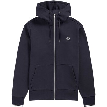Vêtements Homme Polaires Fred Perry Felpa Fred Perry Zip Through Bleu