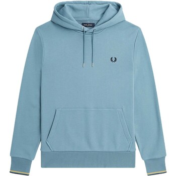 Vêtements Homme Polaires Fred Perry Felpa Fred Perry Tipped Hooded Bleu