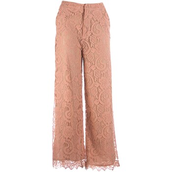 Vêtements Femme Pantalons Housses de couettes Pantaloni In Pizzo Rose