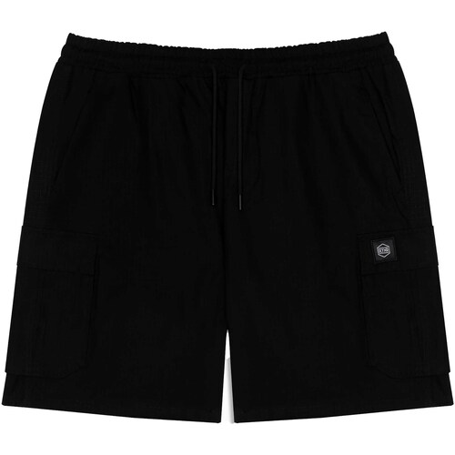 Vêtements Homme Shorts / Bermudas Dolly Noire Cotton Ripstop Cargo Easyshorts Black Noir