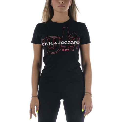 Vêtements Femme T-shirts & Polos Deha T-Shirt  Graphic T-Shirt Nero Noir