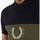 Vêtements Homme T-shirts & Polos Fred Perry Fp Printed Colour Block Poloshirt Bleu