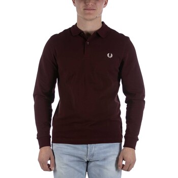 Fred Perry Polo long-sleeve Fred Perry Plain Fred Perry Bordeaux Violet