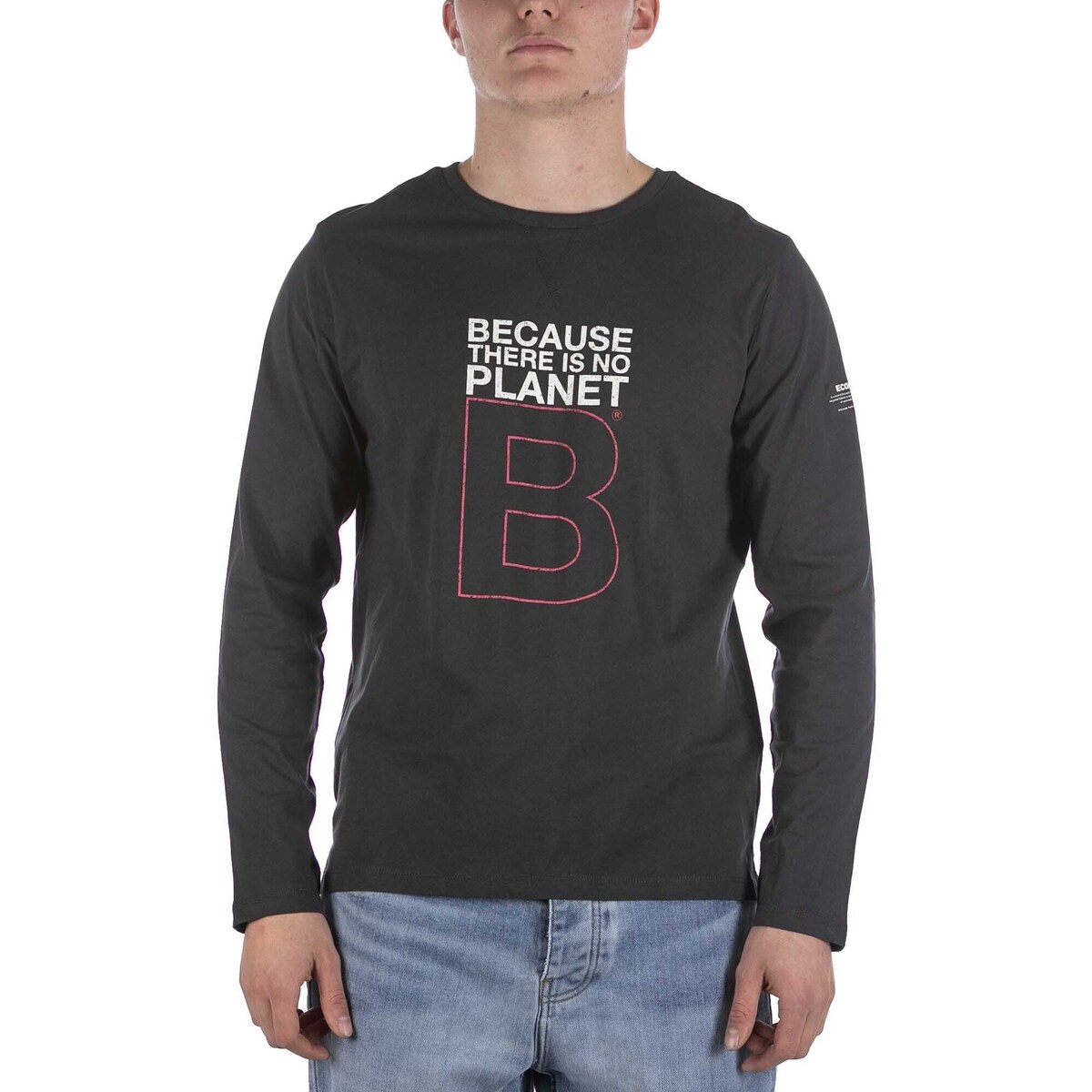 Vêtements Homme T-shirts & Polos Ecoalf T-Shirt  Greatalf B Manica Lunga Nero Noir