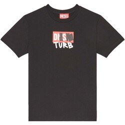 Vêtements Garçon T-shirts & Polos Diesel  Noir