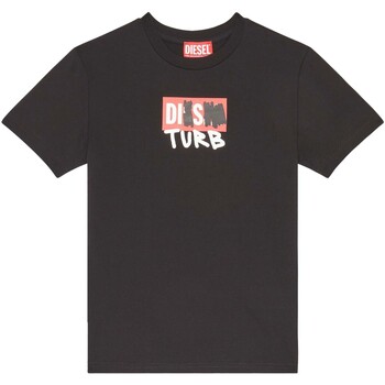 Vêtements Garçon T-shirts & Polos Diesel T-Shirt  Tdiegosb10 Maglietta Nero Noir