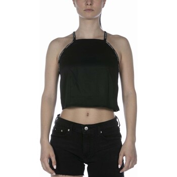 Vêtements Femme Débardeurs / T-shirts sans manche Calvin Klein Jeans Top  Repeat Logo Sleevele Nero Noir
