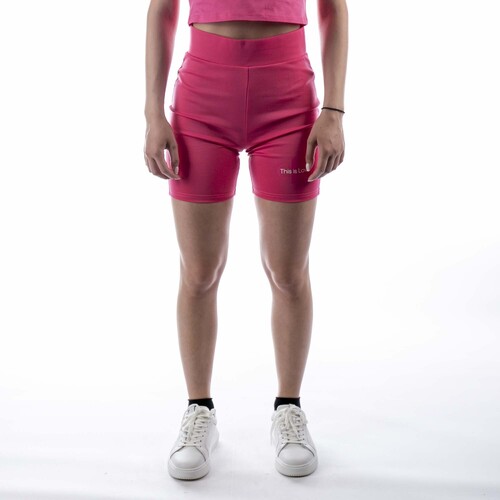 Vêtements Femme Shorts / Bermudas Rose is in the air Shorts  Pride Cycling Fuxia Rose