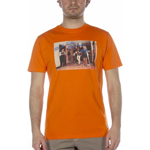 Vêtements Homme sous 30 jours Sundek T-Shirt  Printed Arancio Orange