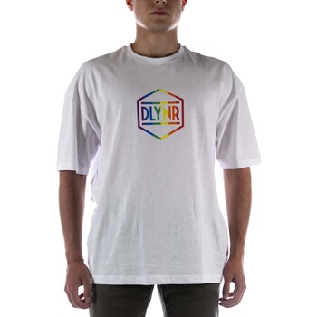 Vêtements Homme T-shirts & Polos Dolly Noire T-Shirt Rainbow Dlynr Logo Over Bianca Blanc