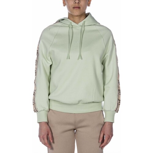 Vêtements Femme Polaires Guess Britney Hooded Sweatshirt Vert