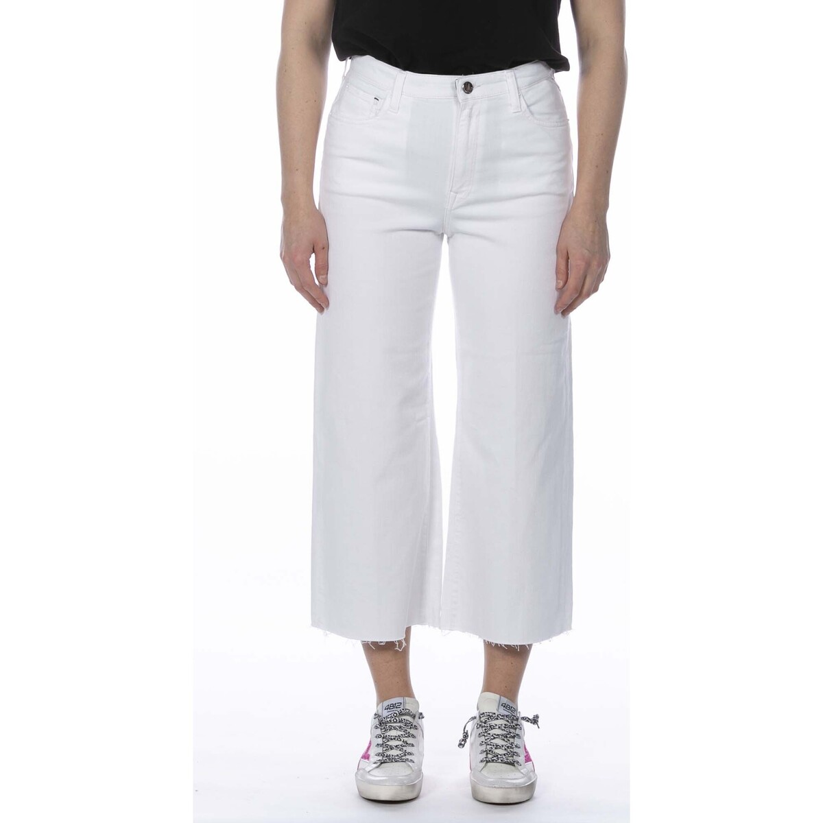 Vêtements Femme Pantalons Replay Jeans  Pantalone Bianco Blanc