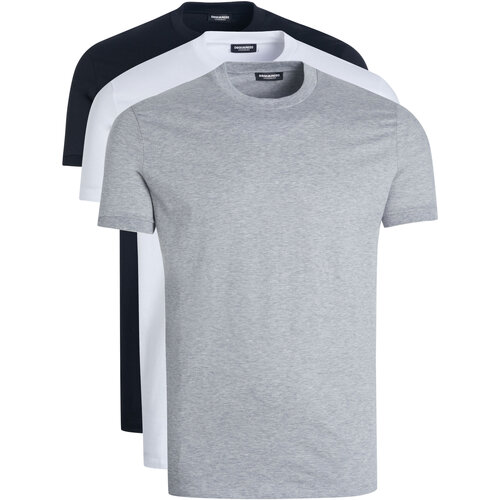 Vêtements Homme sous 30 jours Dsquared Pack de 3  T-shirt / Sous-vêtements Blanc