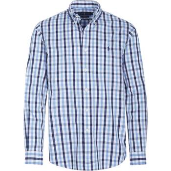 Vêtements Homme T-shirts manches longues Ralph Lauren Chemise Bleu