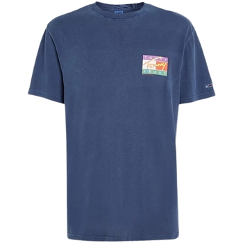 Vêtements Homme T-shirts & Polos Tommy Jeans T shirt homme  Ref 60218 Marine Bleu