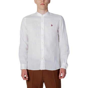 Vêtements Homme Chemises manches longues U.S Polo Assn. 50816 66187 Blanc