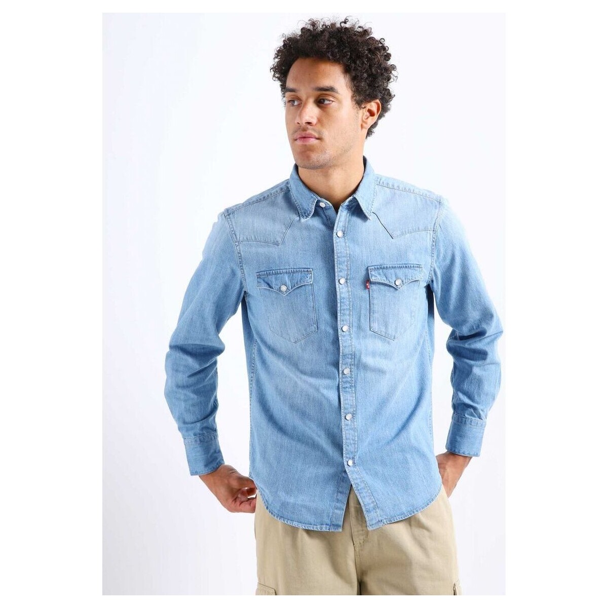 Vêtements Homme Chemises manches longues Levi's 85744 0047 - BARSTOW-STANDARD EASTA Bleu