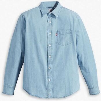 Vêtements Homme Chemises manches longues Levi's 85746 0112 - SUNSET 1 POCKET-Chambray - Blue Bleu