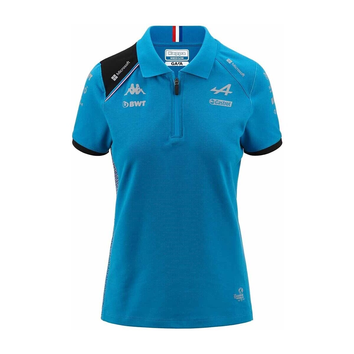 Vêtements Femme T-shirts & Polos Kappa Polo Acrew BWT Alpine F1 Team 2023  Bleu Bleu