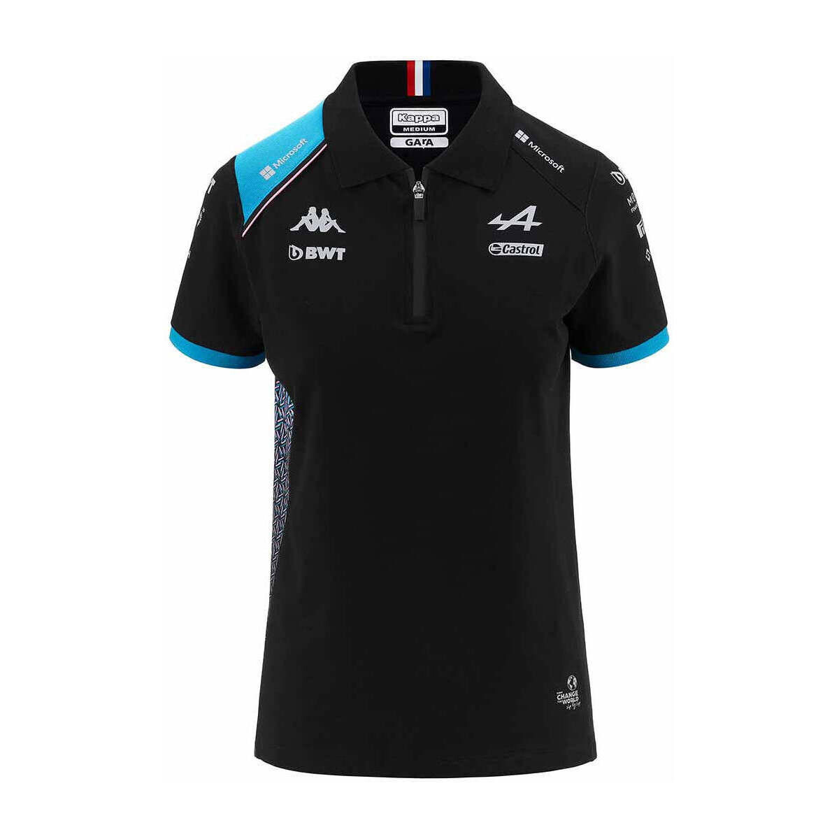 Vêtements Femme T-shirts & Polos Kappa Polo Acrew BWT Alpine F1 Team 2023  Noir Noir