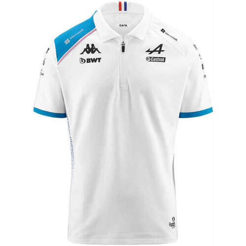 Vêtements Homme textile et de synthétique Kappa Polo Acrem BWT Alpine F1 Team 2023  Blanc Blanc