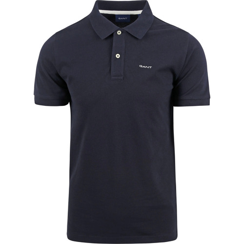 Vêtements Homme T-shirts & Polos Gant Polo Piqué Rugger Marine Bleu