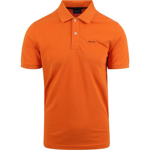 Vêtements Homme T-shirts & Polos Gant Polo Piqué Rugger Orange Orange