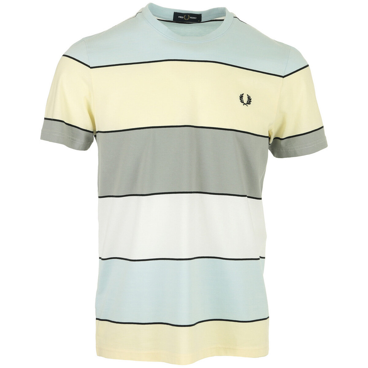 Vêtements Homme T-shirts manches courtes Fred Perry Bold Stripe Jaune