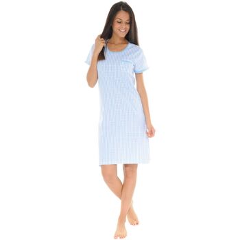 Vêtements Femme Pyjamas / Chemises de nuit Christian Cane CHEMISE DE NUIT BLEU VIANELLE Bleu