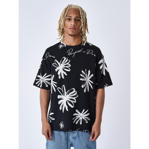 Vêtements Homme T-shirts & Polos Malles / coffres de rangements Tee Shirt FL01 Noir
