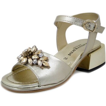 mules prativerdi  femme chaussures, sandales bijoux, cuir - 53126 